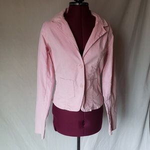 At Last girls glitter pink blazer with pockets